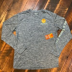 Surf & Swim Co. Long Sleeve UPF 50+ Swim Tee in Navy Heather – Size L (NWT)